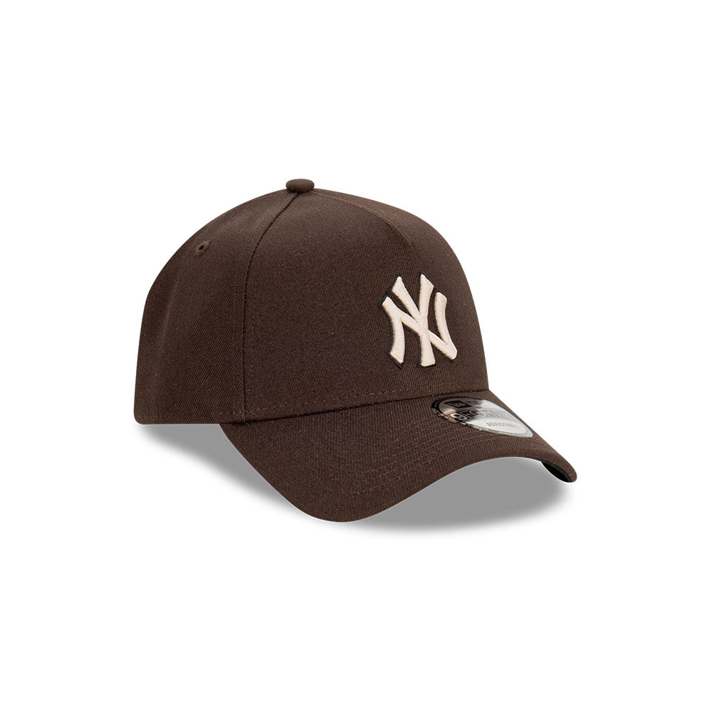New York Yankees Hat - Brown Stone 9Forty A-Frame MLB Snapback Cap - New Era